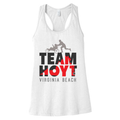 Women's Jersey Racerback Tank White Thumbnail