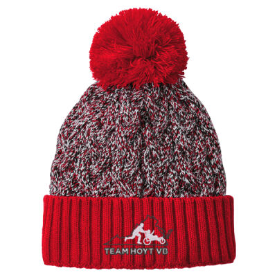 Marled Knit Pom Beanie Thumbnail