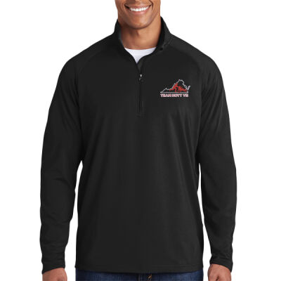 Sport Wick ® Stretch 1/4 Zip Pullover Black Thumbnail