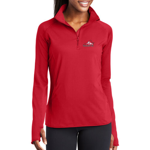 Women's Sport Wick ® Stretch 1/4 Zip Pullover Red Thumbnail